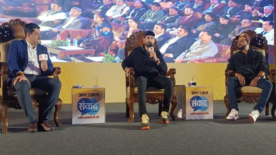 Amar Ujala samvad: Suresh Raina and Irfan Pathan songs made samvad wonderful platform of songs