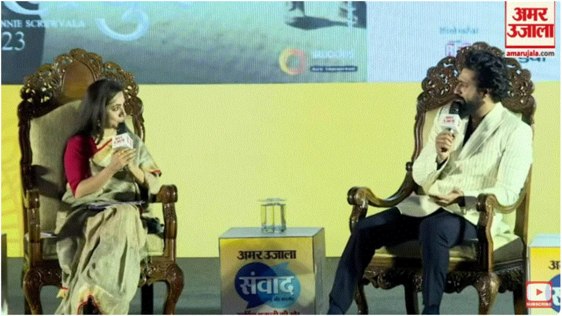 Sam Bahadur Star Vicky Kaushal LIVE in Amar Ujala Jammu Kashmir Samvad 2023 at Jammu