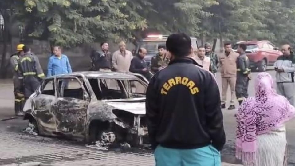 Noida Car Fire can full of petrol was kept in car, that became reason for accident