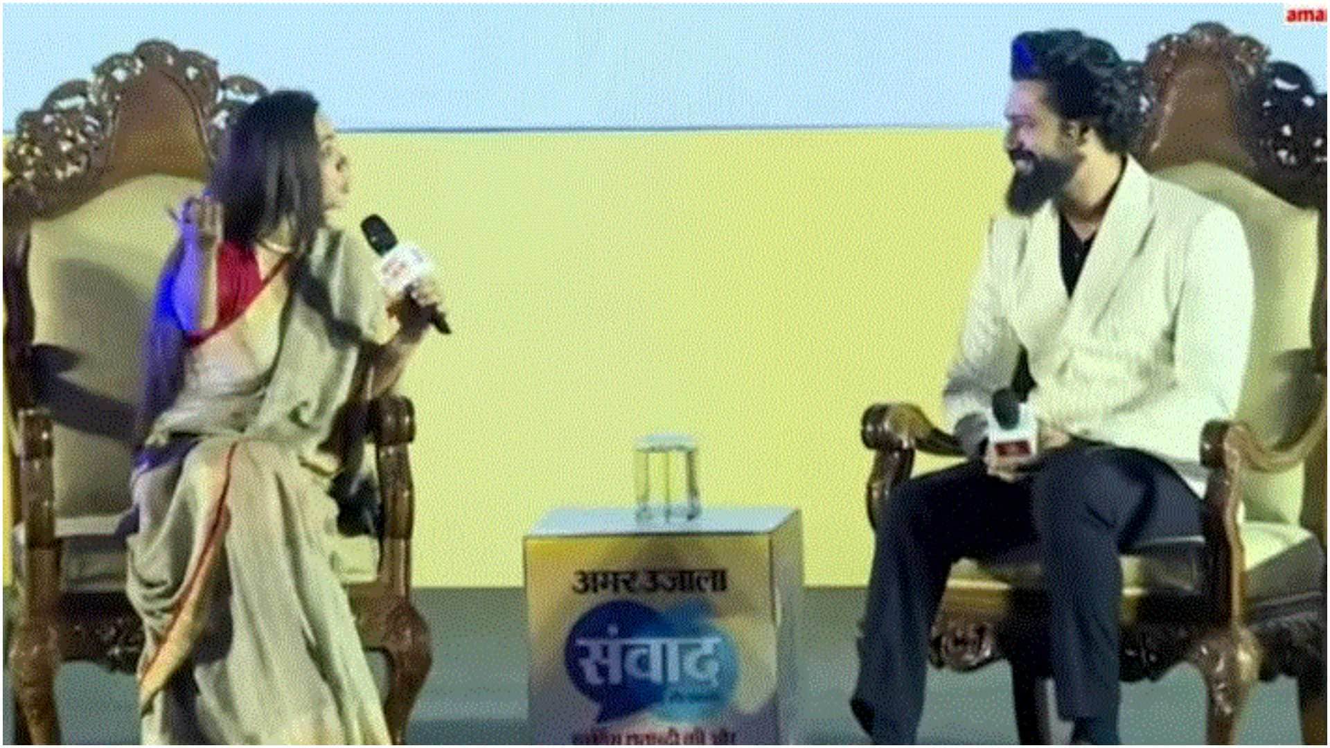 Sam Bahadur Star Vicky Kaushal LIVE in Amar Ujala Jammu Kashmir Samvad 2023 at Jammu