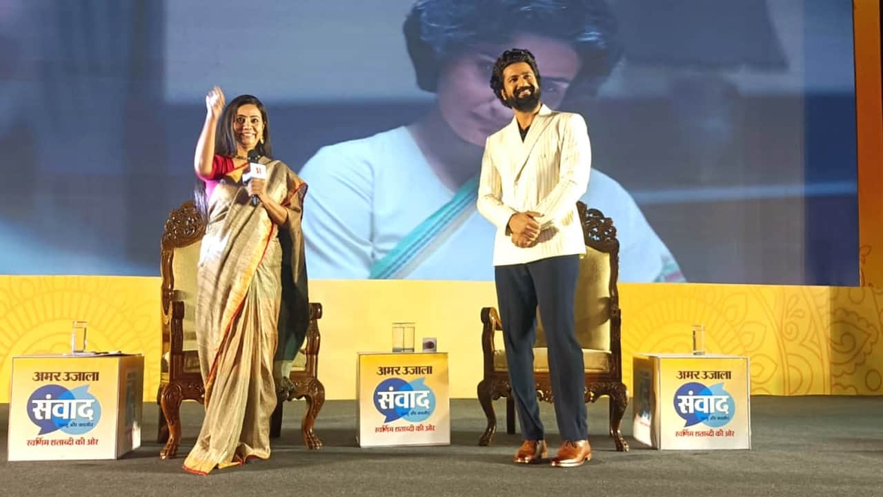 Sam Bahadur Star Vicky Kaushal LIVE in Amar Ujala Jammu Kashmir Samvad 2023 at Jammu