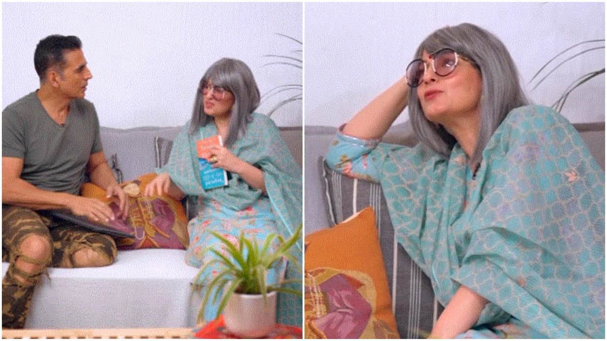 akshay kumar promotes wife Twinkle Khanna Book Welcome To Paradise in a funny way video viral on social media