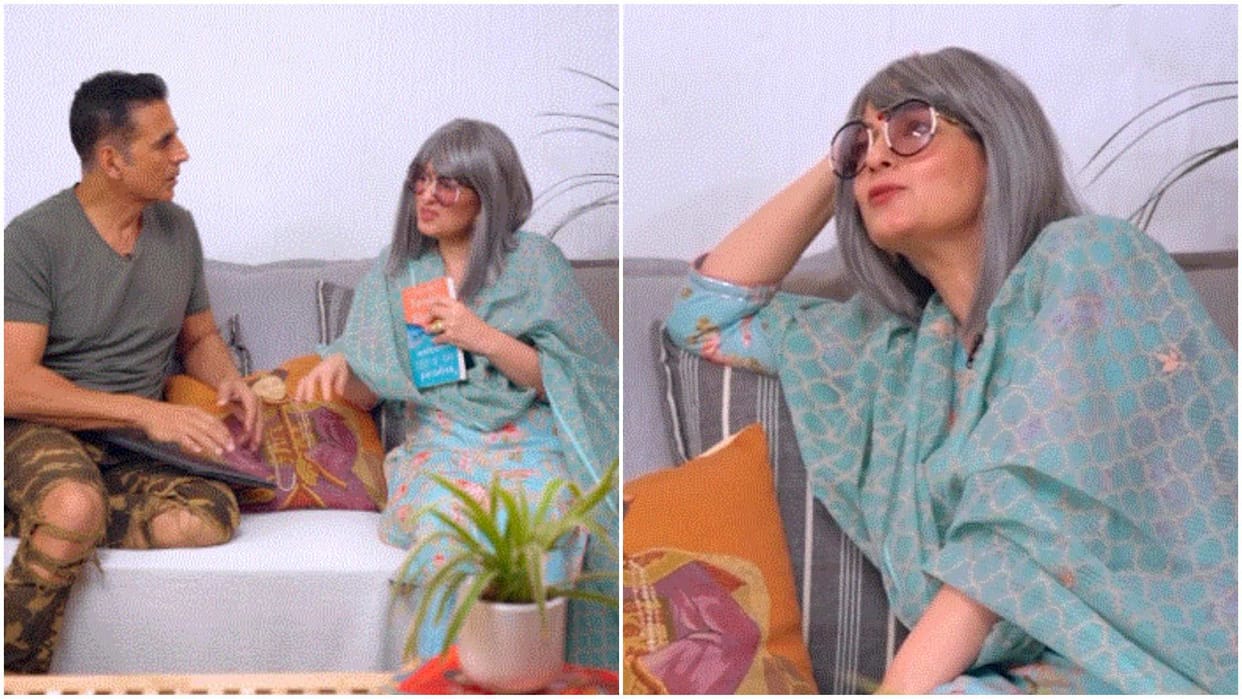 akshay kumar promotes wife Twinkle Khanna Book Welcome To Paradise in a funny way video viral on social media