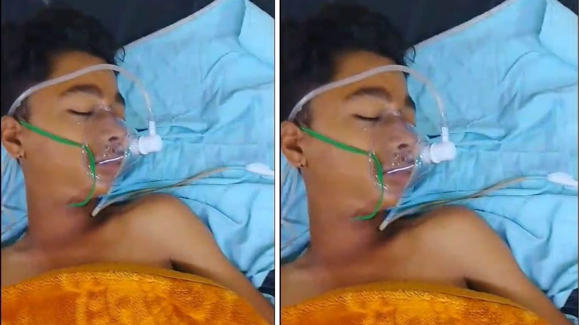 अस्पताल में भर्ती बच्चा
