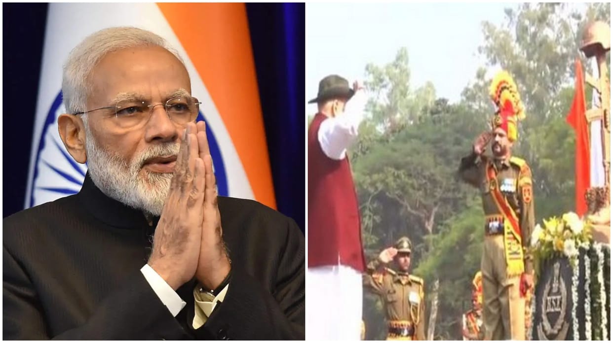 Union Home Minister Amit Shah and PM Modi honours fallen heroes at BSF's 59th Raising Day in Hazaribagh
