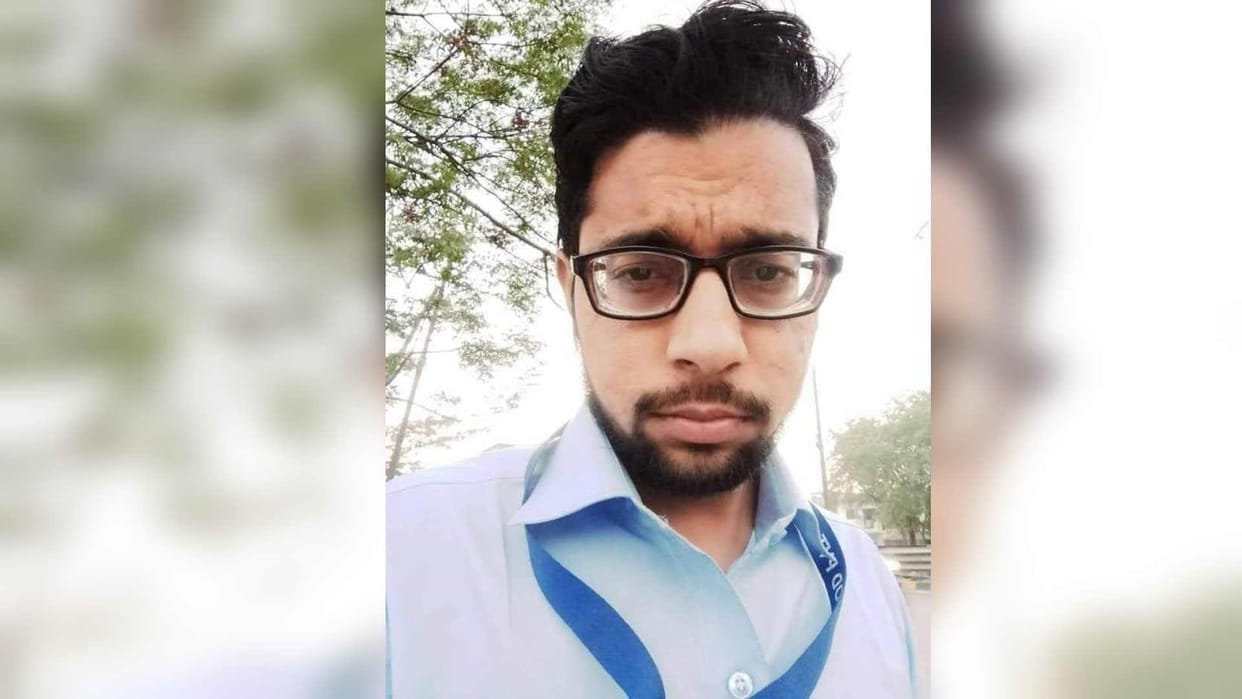 Young man dead body found hanging from noose