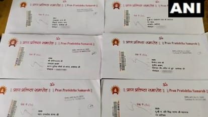 Invitation cards are being sent to people for the Pran Pratistha ceremony of Ram Temple in Ayodhya.