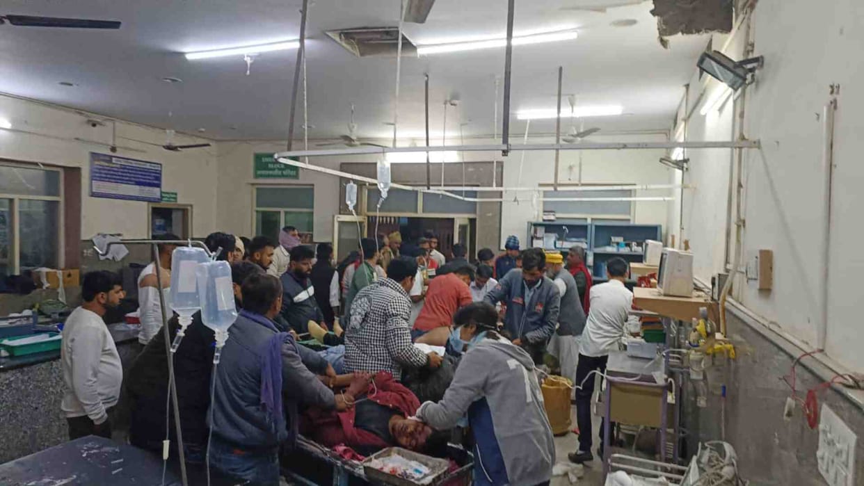 Four people died in a horrific car accident in Bikaner Sri Dungargarh