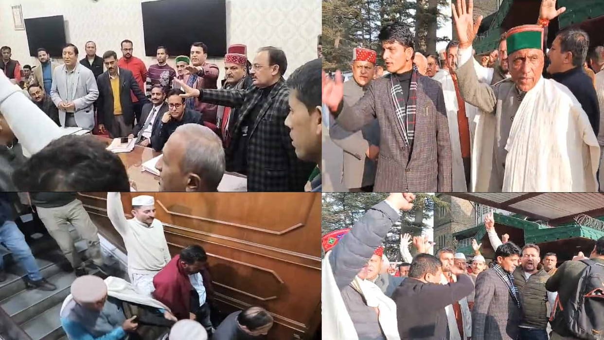 Hati community meeting remained inconclusive, two groups clashed in front of ministers and Harsh Vardhan.