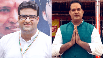 कांग्रेस प्रवक्ता सुबोध हरितवाल और भाजपा प्रवक्ता गौरीशंकर श्रीवास