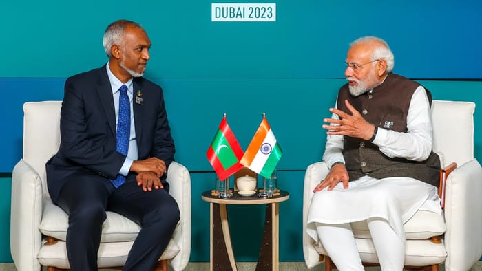 Prime Minister Narendra Modi met Maldives President Mohammed Moizzu discussions on various development issues