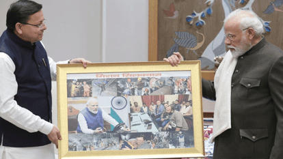 Uttarakhand Investors Summit 2023 CM Dhami reached Delhi to give invitation will meet many ministers including