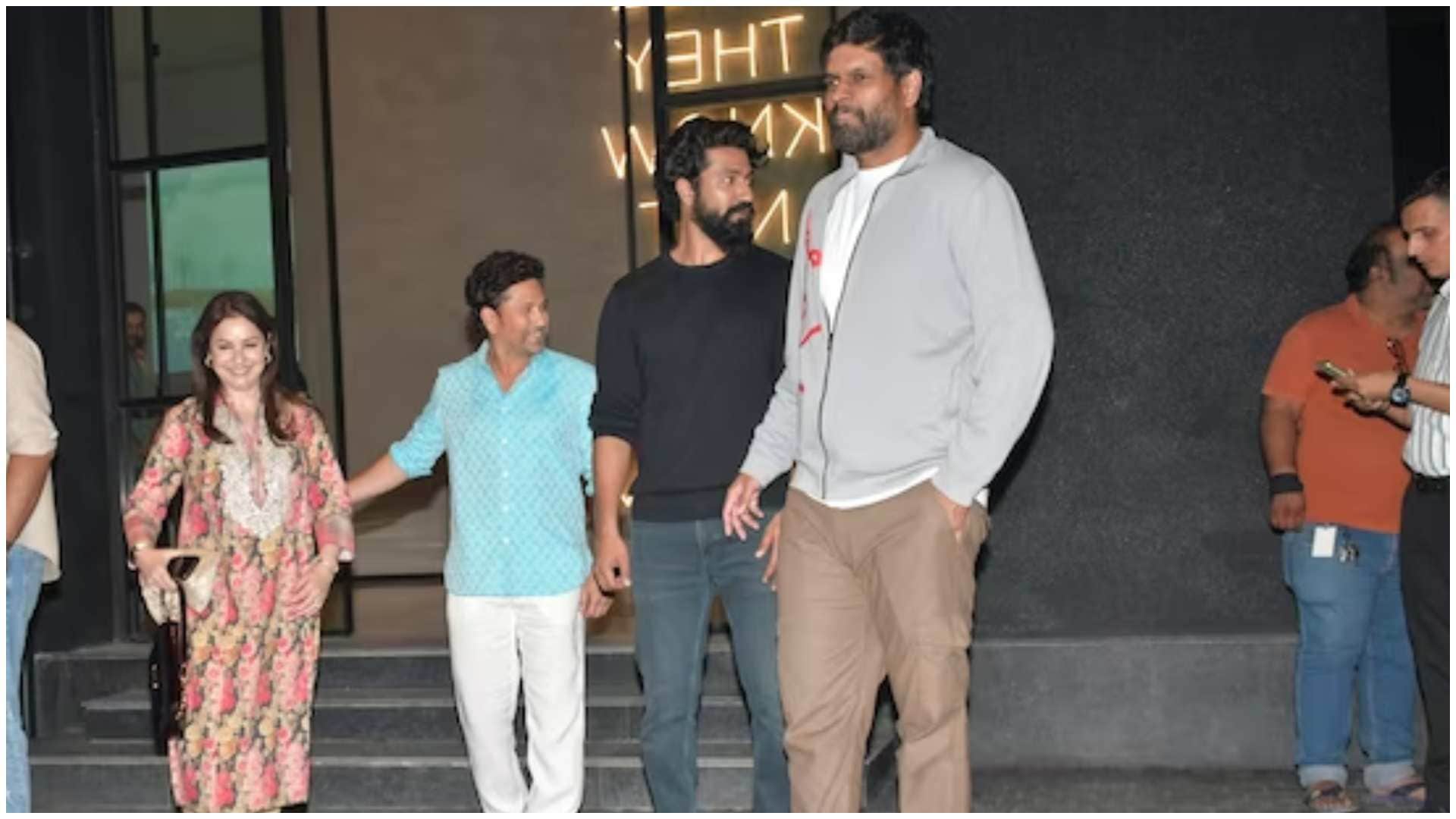 Vicky Kaushal watches Sam Bahadur with cricketing icons Sachin Tendulkar Zaheer Khan and Ajit Agarkar