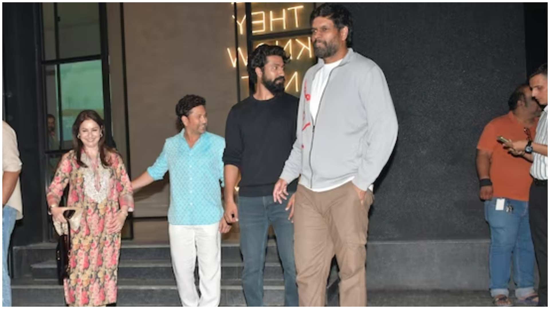 Vicky Kaushal watches Sam Bahadur with cricketing icons Sachin Tendulkar Zaheer Khan and Ajit Agarkar