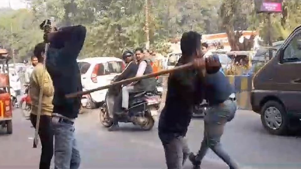 Student chased and beaten outside Bareilly College