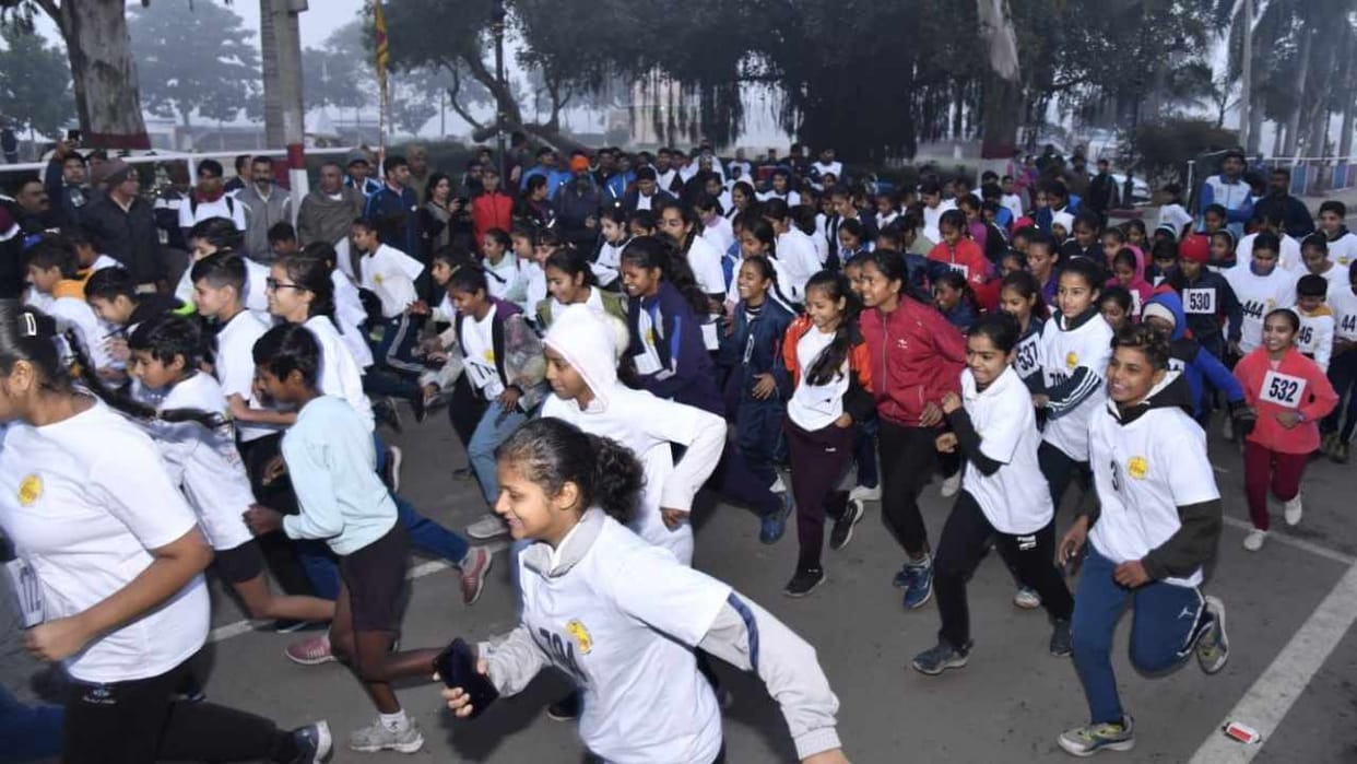 Geeta Run organized in Kurukshetra of Haryana