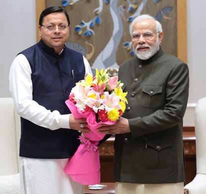 Uttarakhand Investors Summit 2023 CM Dhami reached Delhi to give invitation will meet many ministers including