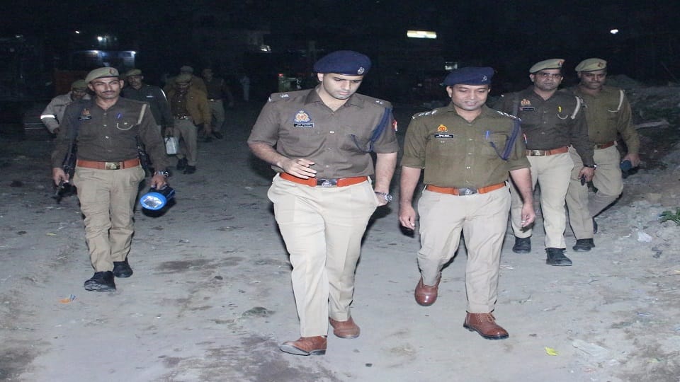 Administration stopped construction work on Etah Chungi private plot