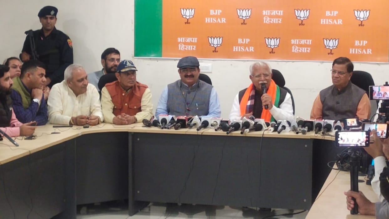Haryana: CM Manohar spoke on the election results of four states; Effect will be visible in Haryana Assembly