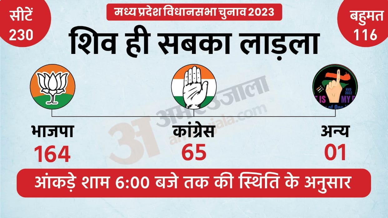 MP Chunav Result Live Updates: Vote Counting Today Assembly Election Results BJP Congress AAP Win Lose Seats