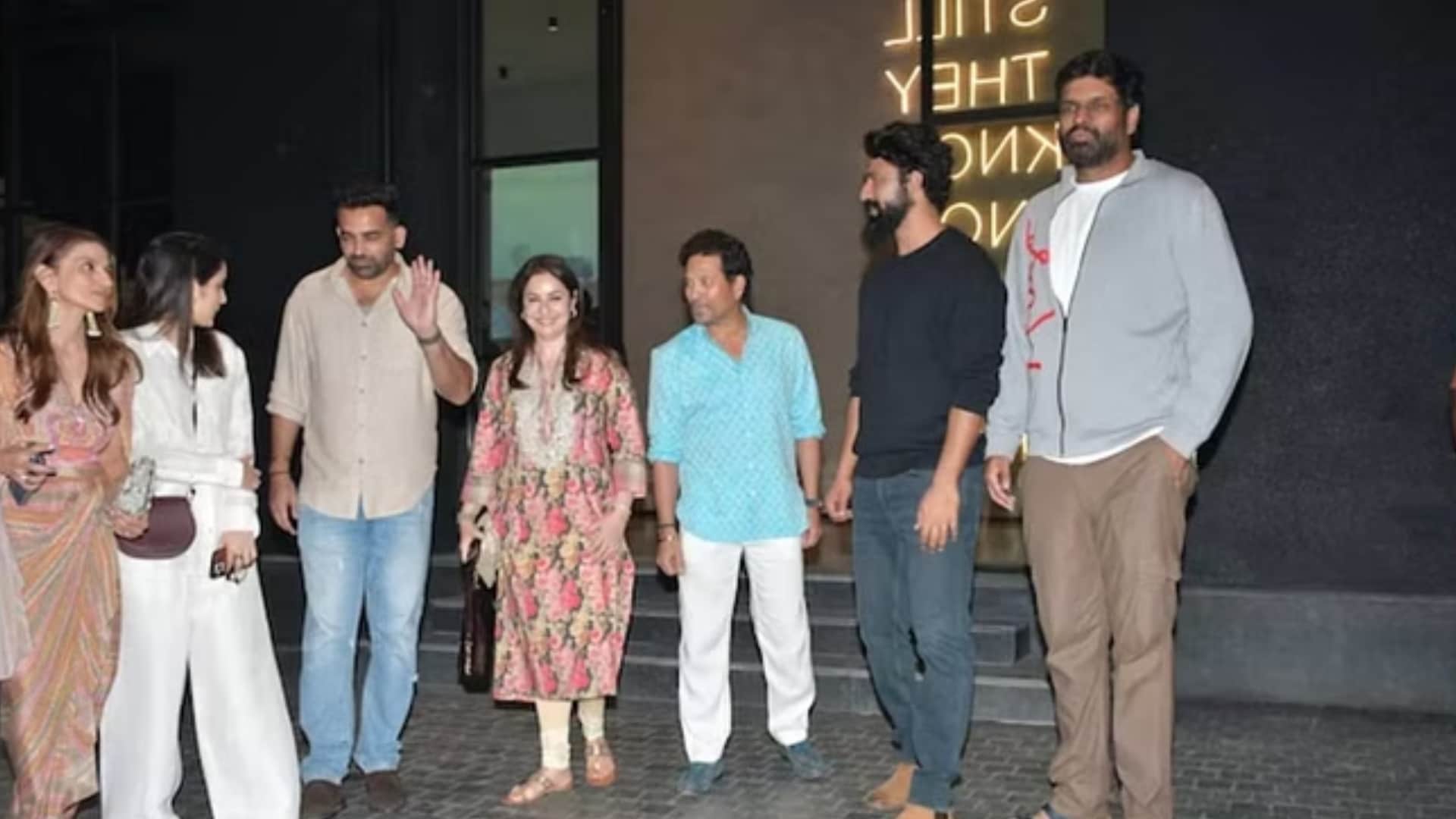 Vicky Kaushal Poses With Sachin Tendulkar after screening of Sam Bahadur says My Childhood Hero Saw My Film