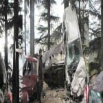 बेकाबू ट्रक की टक्कर से छह वाहन क्षतिग्रस्त