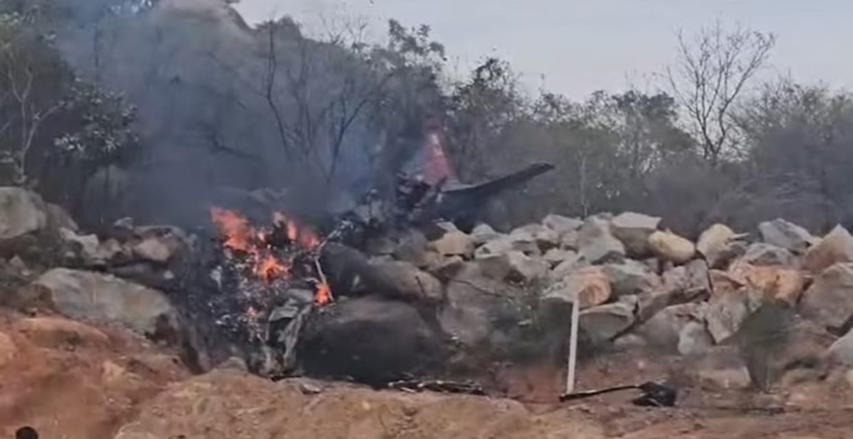 telangana indian air force trainer plane crash news updates