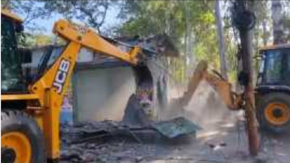 Action to remove encroachment in Haldwani