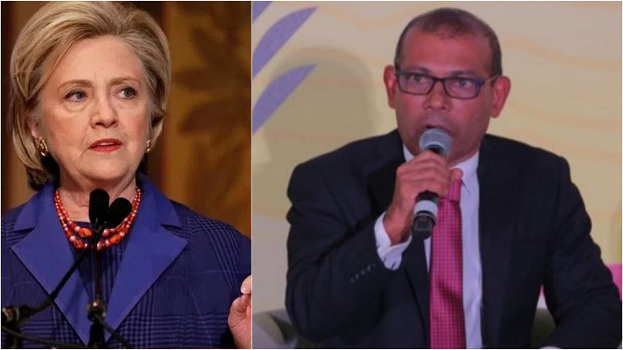 COP28 Dubai Maldives Ex President Nasheed Fund Collection Hillary Clinton climate resilience in India