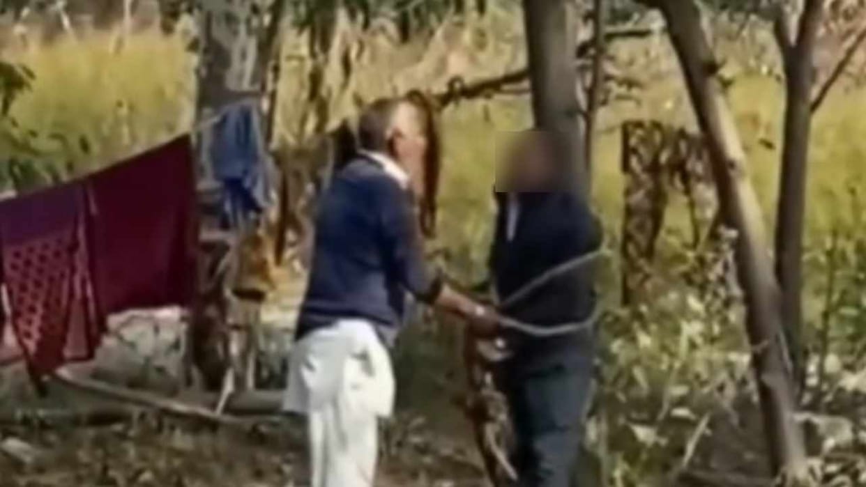 Sarpanch tied to a tree and beaten in Jalandhar of Punjab