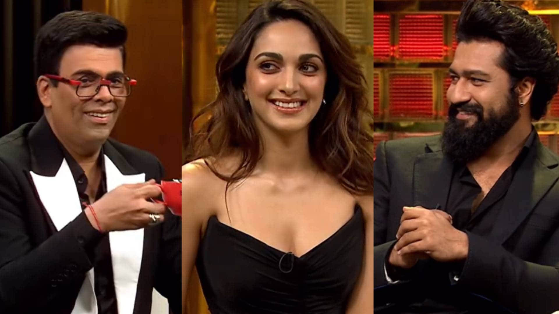 Koffee With Karan 8 promo Sam Bahadur Vicky Kaushal Kiara Advani made revelations about their Partners