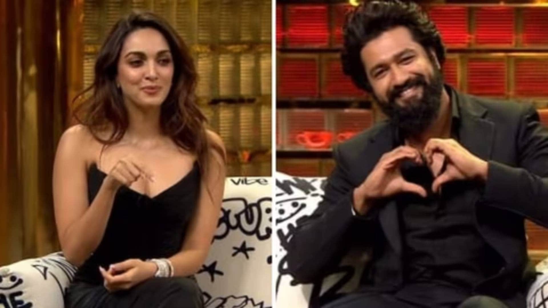 Koffee With Karan 8 promo Sam Bahadur Vicky Kaushal Kiara Advani made revelations about their Partners