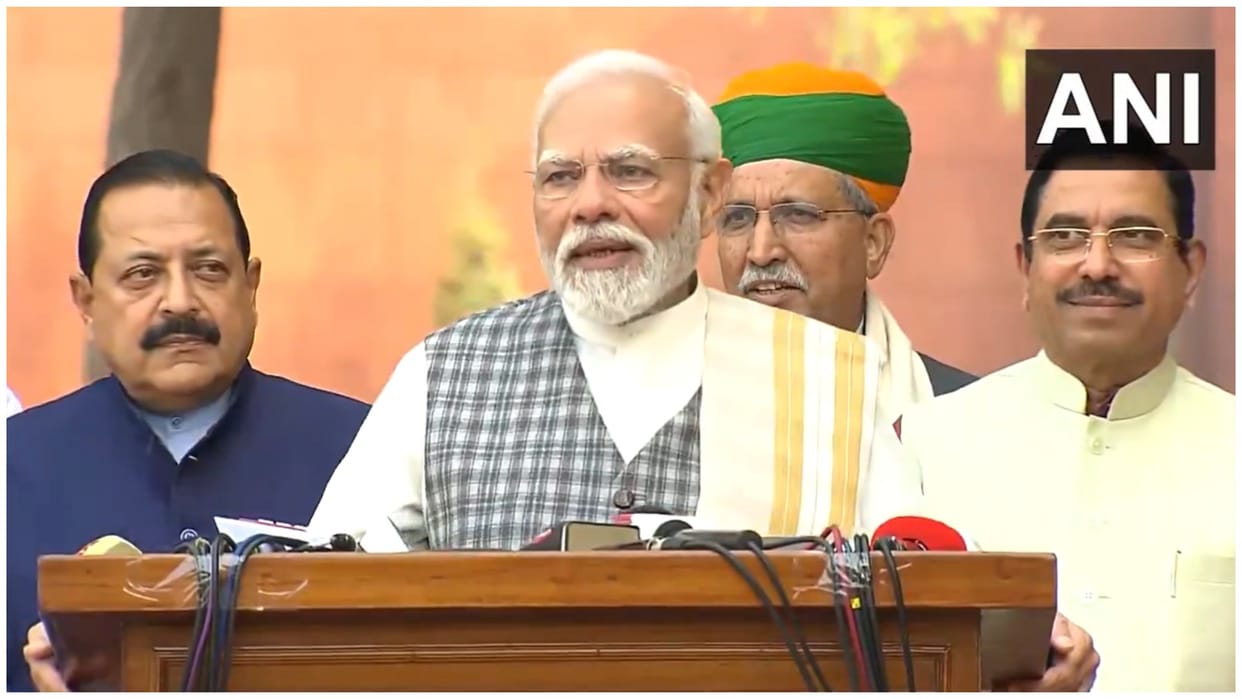 PM narendra modi 's remarks at the start of Winter Session of Parliament 2023
