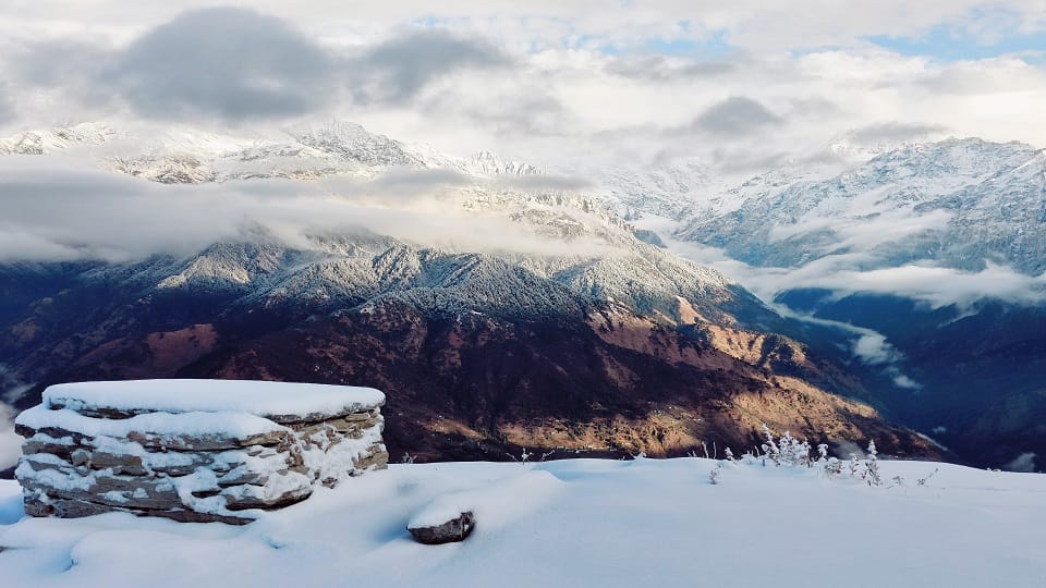 Uttarakhand snowfall: snowfall in bageshwar