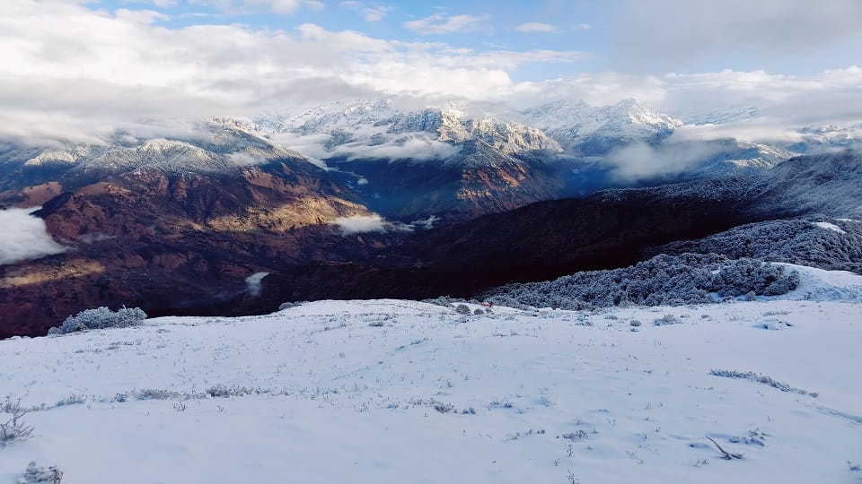 Uttarakhand snowfall: snowfall in bageshwar