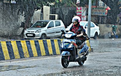 UP Weather Update: Rain with strong winds in many cities including Kanpur