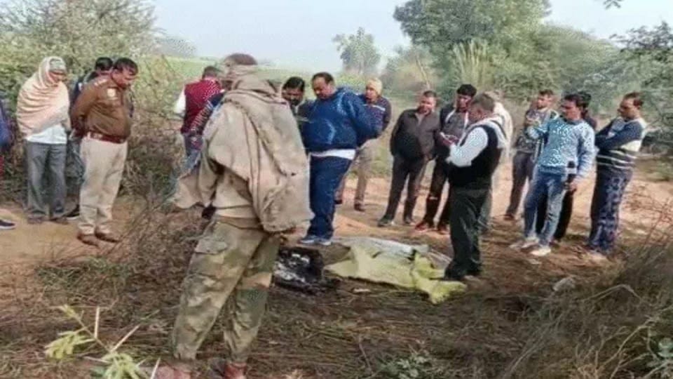 Half burnt body found in village Luhana of Rewari, burn confirmed to be caused by chemical