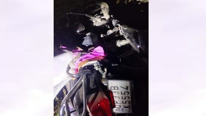 A bus hits a bike two died and two injured in Raebareli.