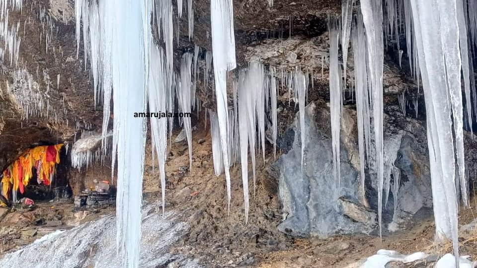 Uttarakhand Timmersain Mahadev Snow Shivling of Baba barfani in niti valley China border 2023 first photo