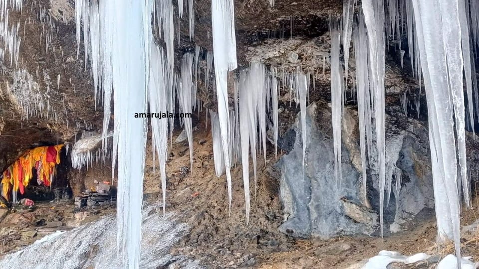 Uttarakhand Timmersain Mahadev Snow Shivling of Baba barfani in niti valley China border 2023 first photo