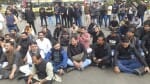 भोपाल में करणी सेना का प्रदर्शन