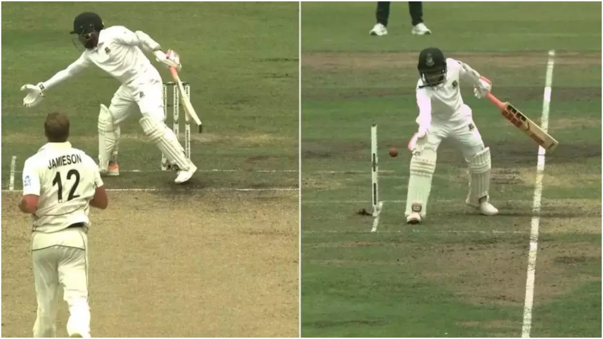 Bangladesh Batter Mushfiqur Rahim Out For Handling The Ball Obstructing the field vs New Zealand, BAN vs NZ