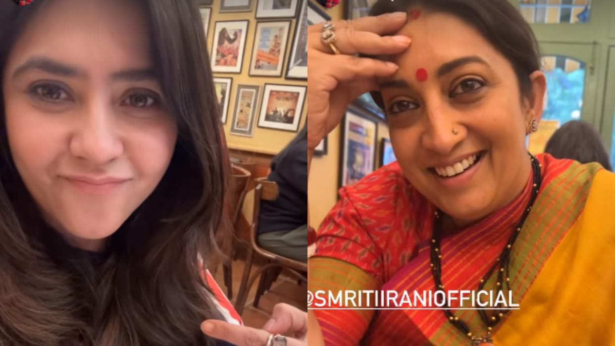 Ekta Kapoor Smriti Irani Reunioun Shared Video on Instagram details inside