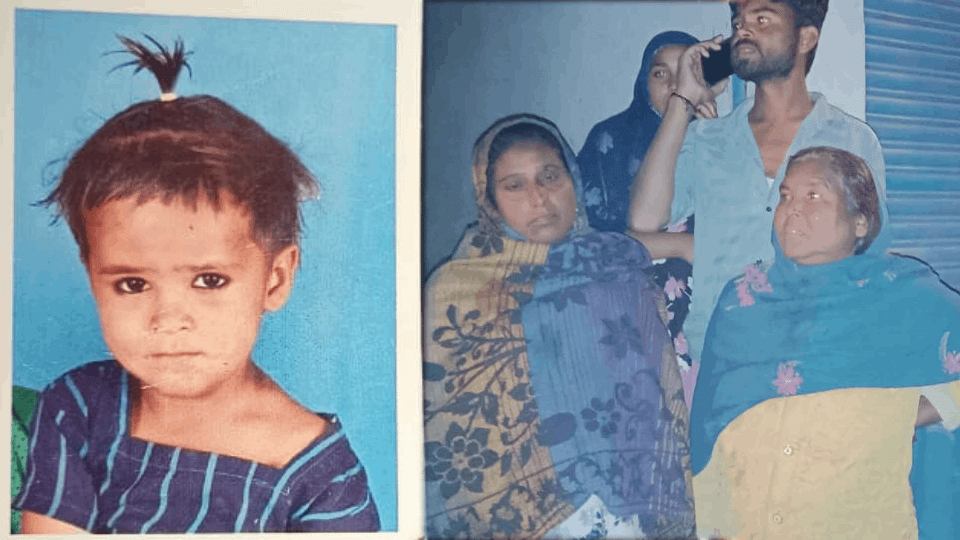two innocent children fell into 10 feet deep drain Rescue in Agra