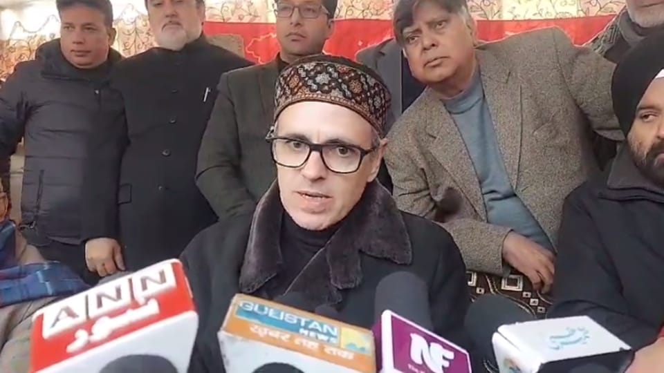 omar abudullah on Crisis on India alliance in Jammu Kashmir and Ladakh