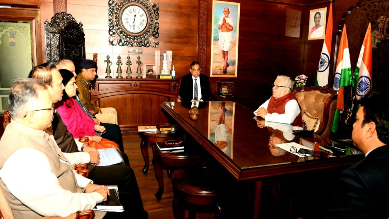 Rajsthan Band: Governor reviewed law and peace in the state, appealed to the common people for cooperation