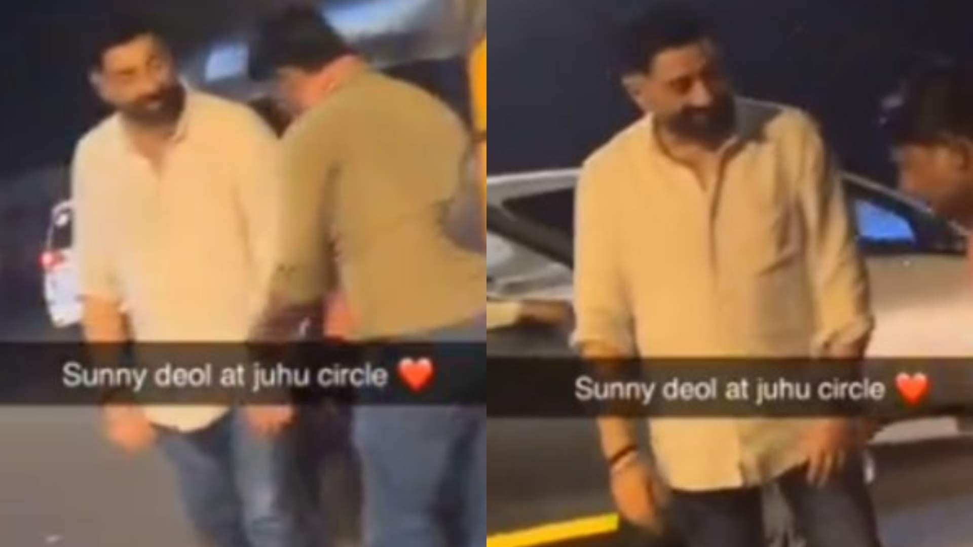Sunny Deol spotted wandering alone at night in Mumbai as rickshaw driver pulls up to help actor video viral