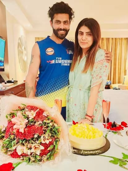 ,wife ,rivaba jadeja ,became emotional ,ravindra jadeja birthday ,shared post ,rivaba ravindra jadej