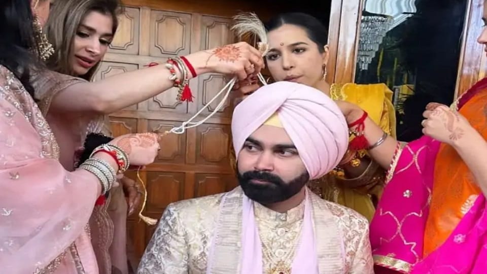 Navjot Singh son Karan ties the knot with Patiala Inayat see wedding pics