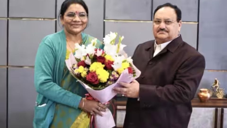 Renuka Singh met BJP National President JP Nadda at his residence chhattisgarh cm